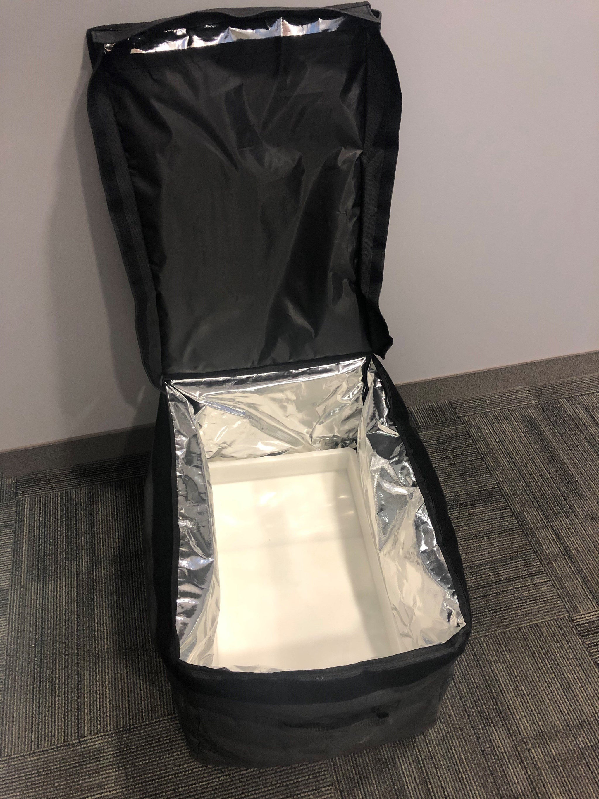 Insulated Dough Ball Delivery Bag with Silver Reflective Lining - 2 Pack