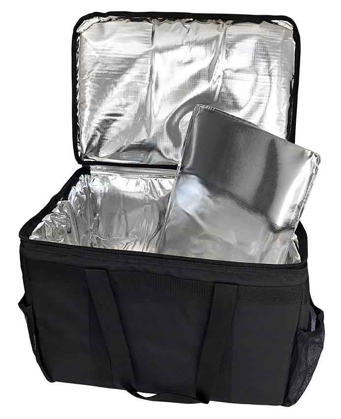 Medium Insulated Hot/Cold Silver Lining Delivery Bag - 23"x13"x11" - Incredible Bags